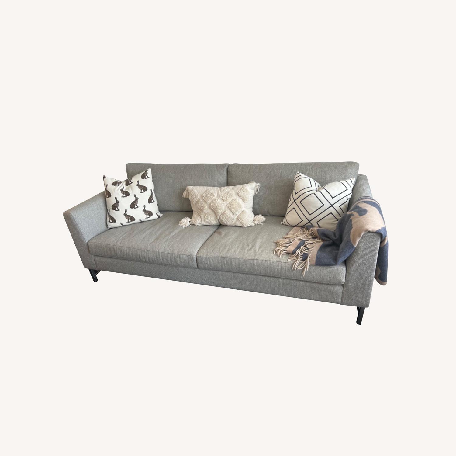 West Elm Dove Gray 3Seater Sofa AptDeco