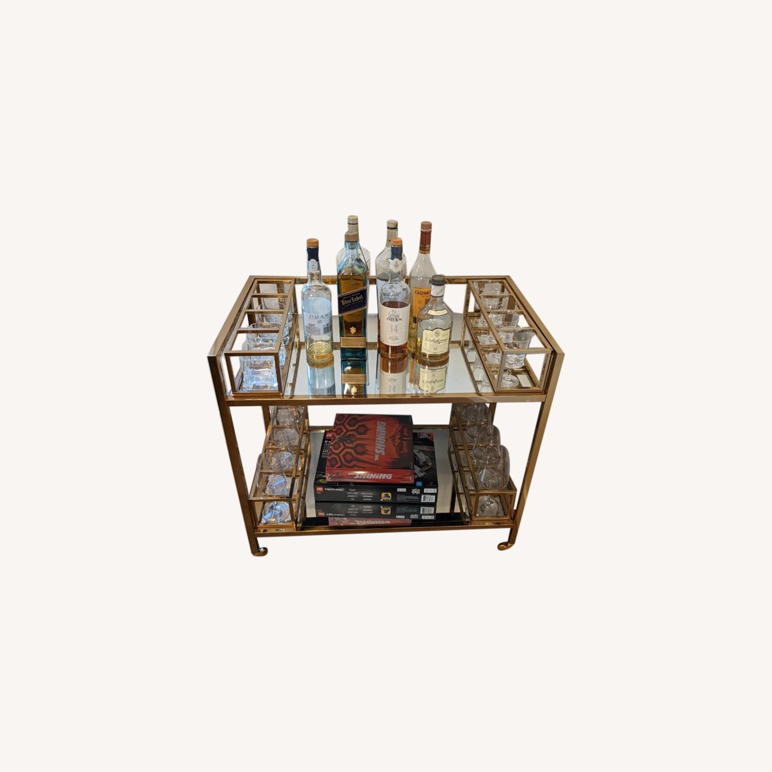 Restoration Hardware 1930S French Trolley Bar Cart - image-0
