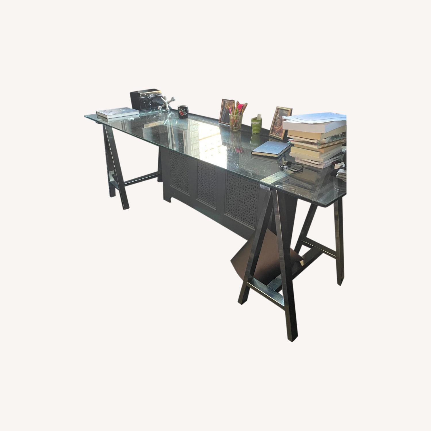Glass Desk / Table AptDeco