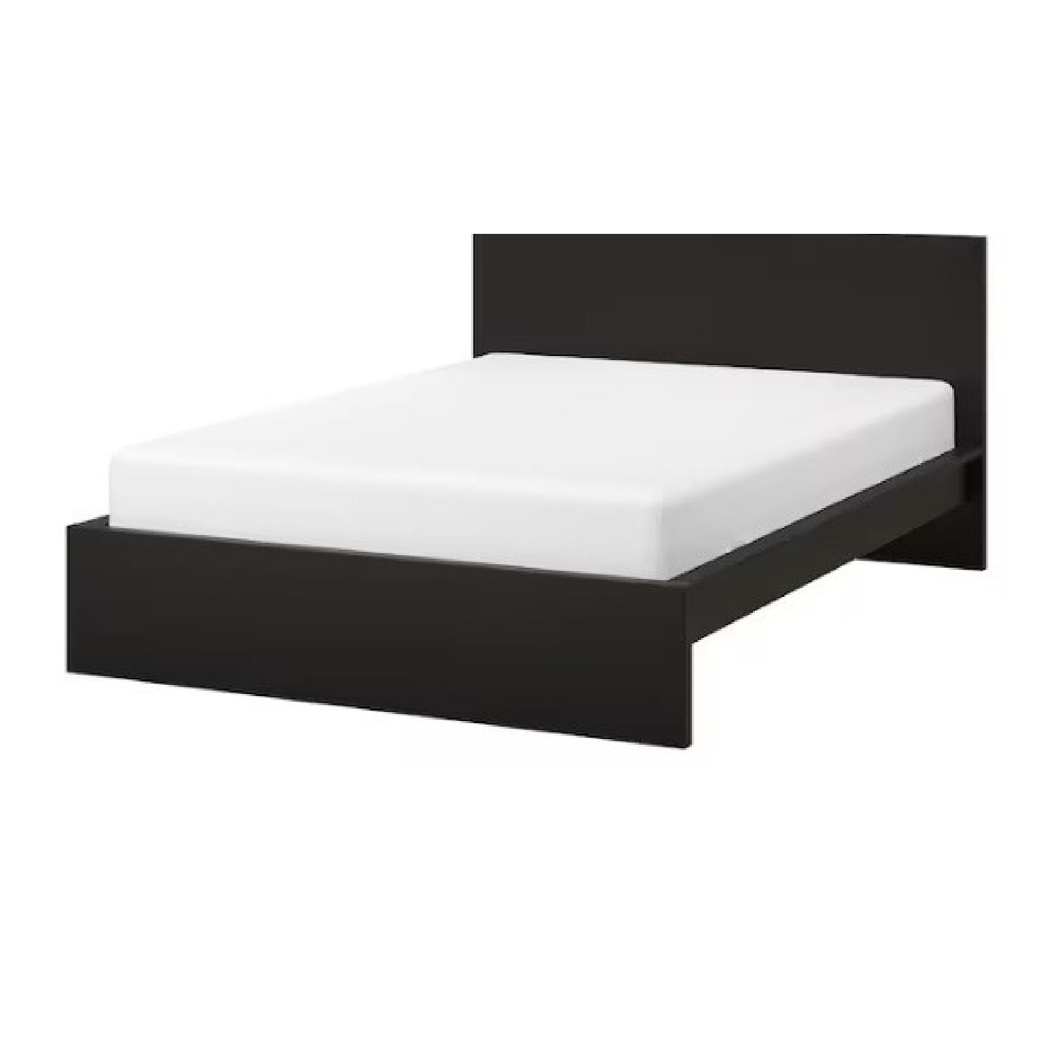 IKEA Dark Brown Malm Bed Frame AptDeco