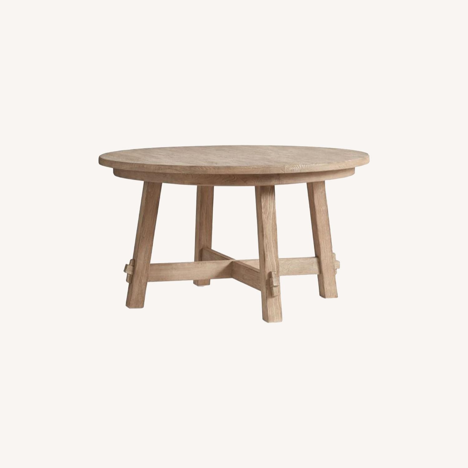 Pottery Barn Toscana Round Extending Dining Table - image-0