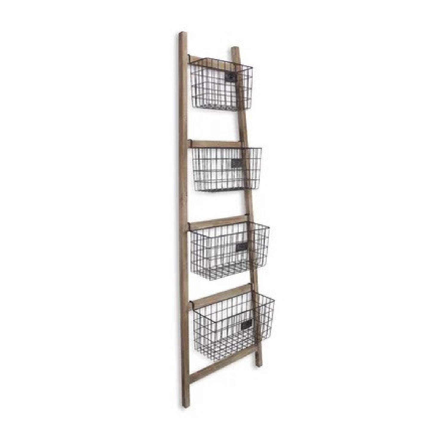 Solid Wood Blanket Ladder - image-0
