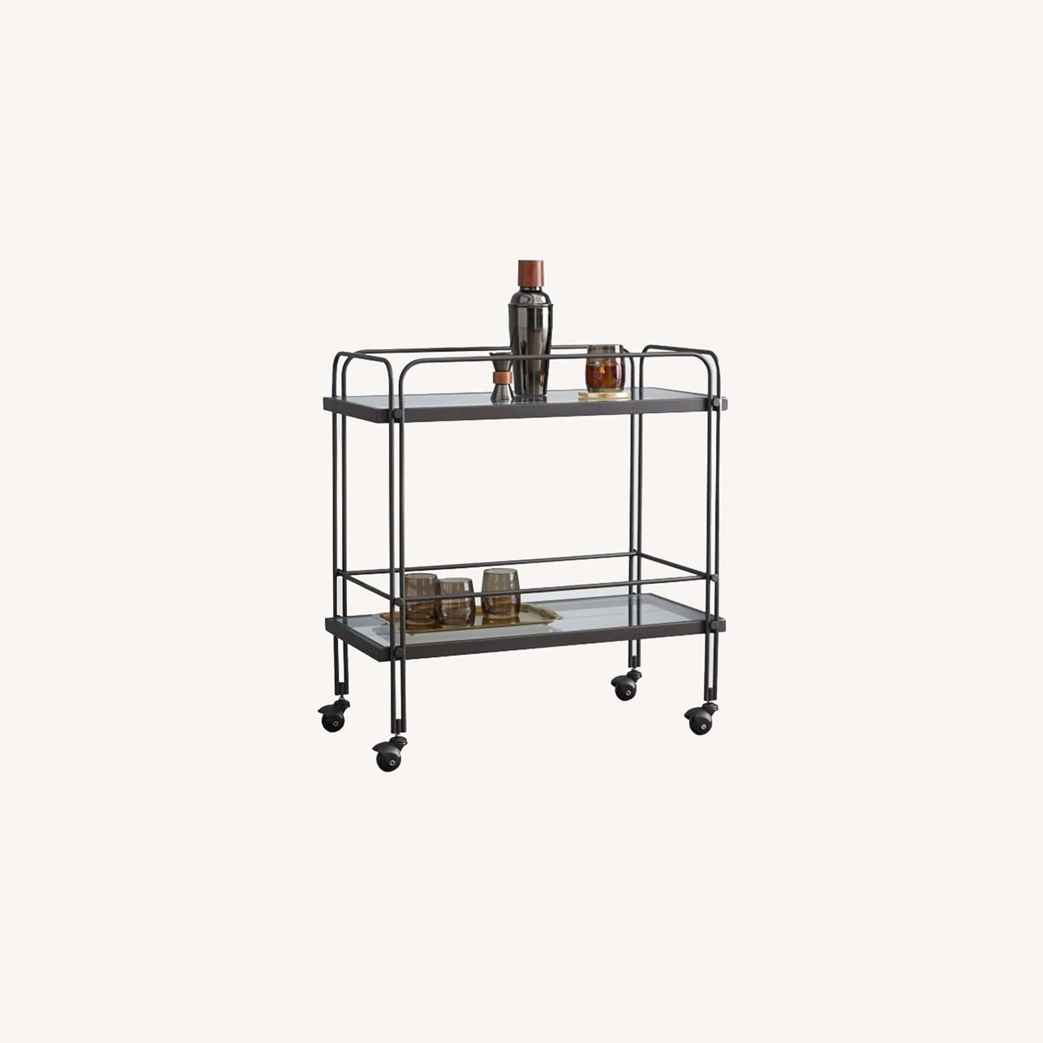 West Elm Fulton 28" Bar Cart, Dark Bronze AptDeco