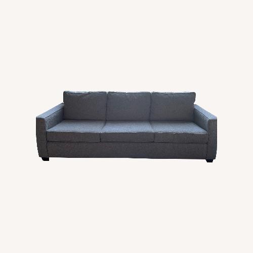 Used West Elm Henry 96" Sofa (Deco Weave, Pearl Grey) for sale on AptDeco