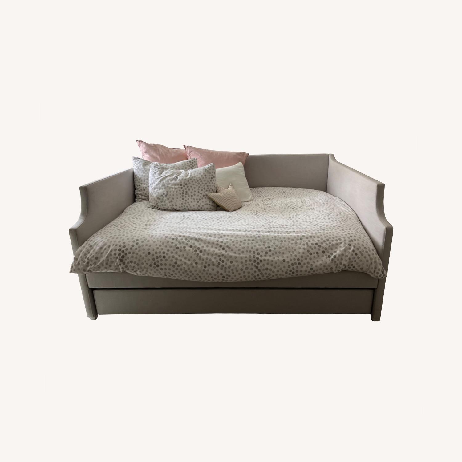 RH Annika Upholstered Daybed With Trundle AptDeco