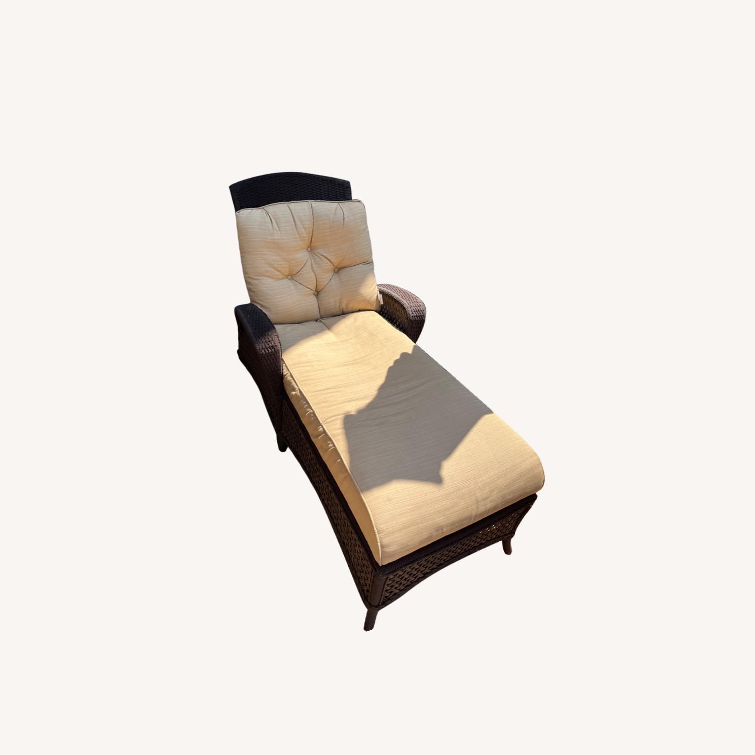 Treasure Garden Outdoor Lounge Chair & Cushions AptDeco