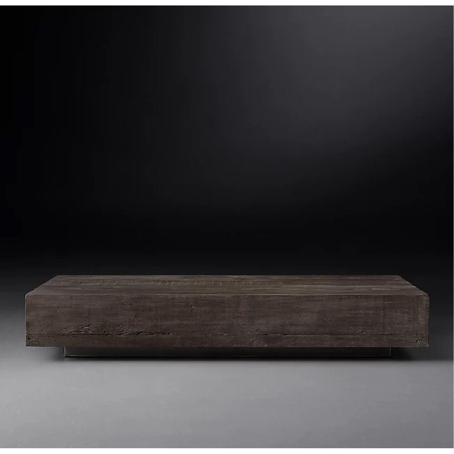 Restoration Hardware Monterey Plinth Coffee Table AptDeco