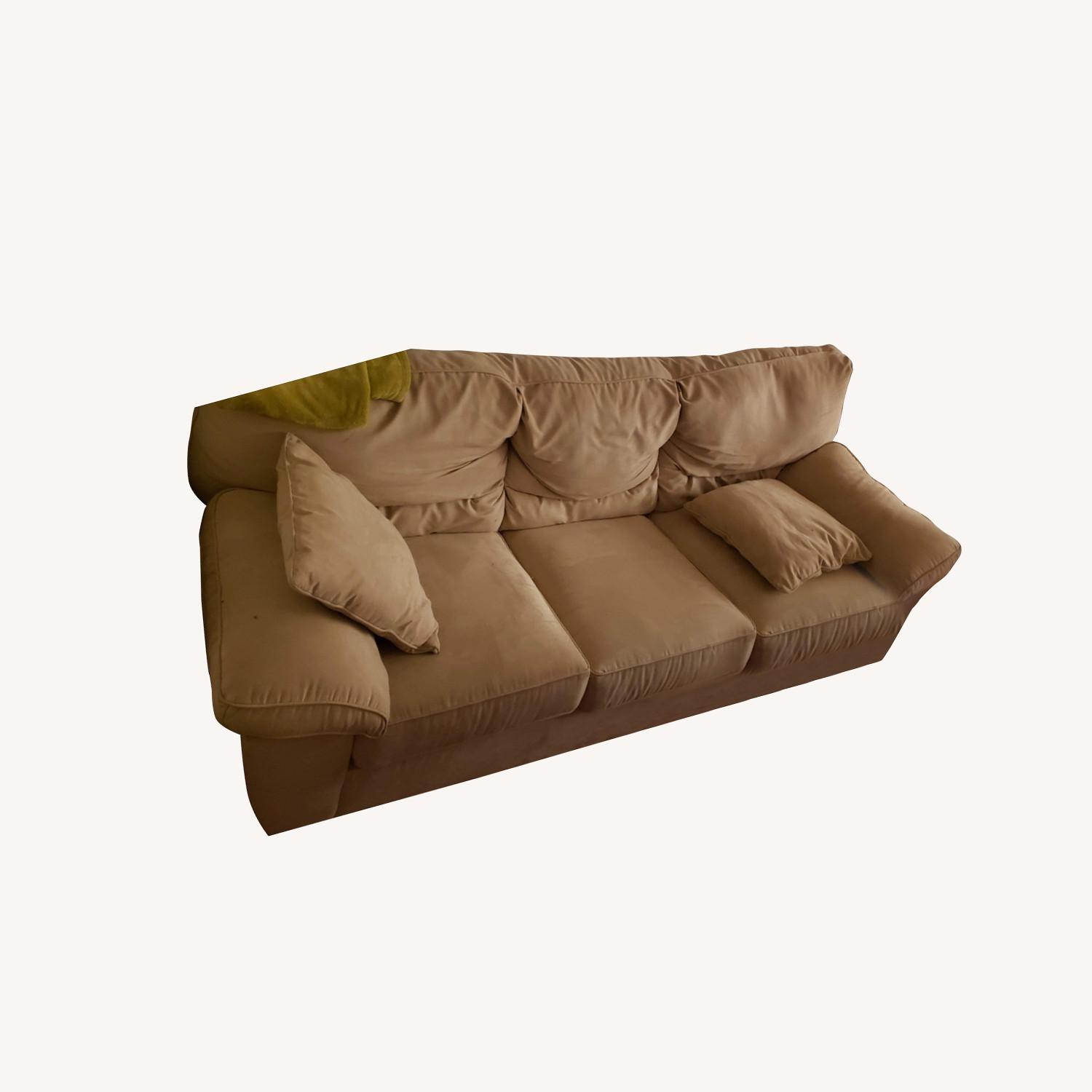 Raymour & Flanigan Big Comfy Pull Out Couch AptDeco