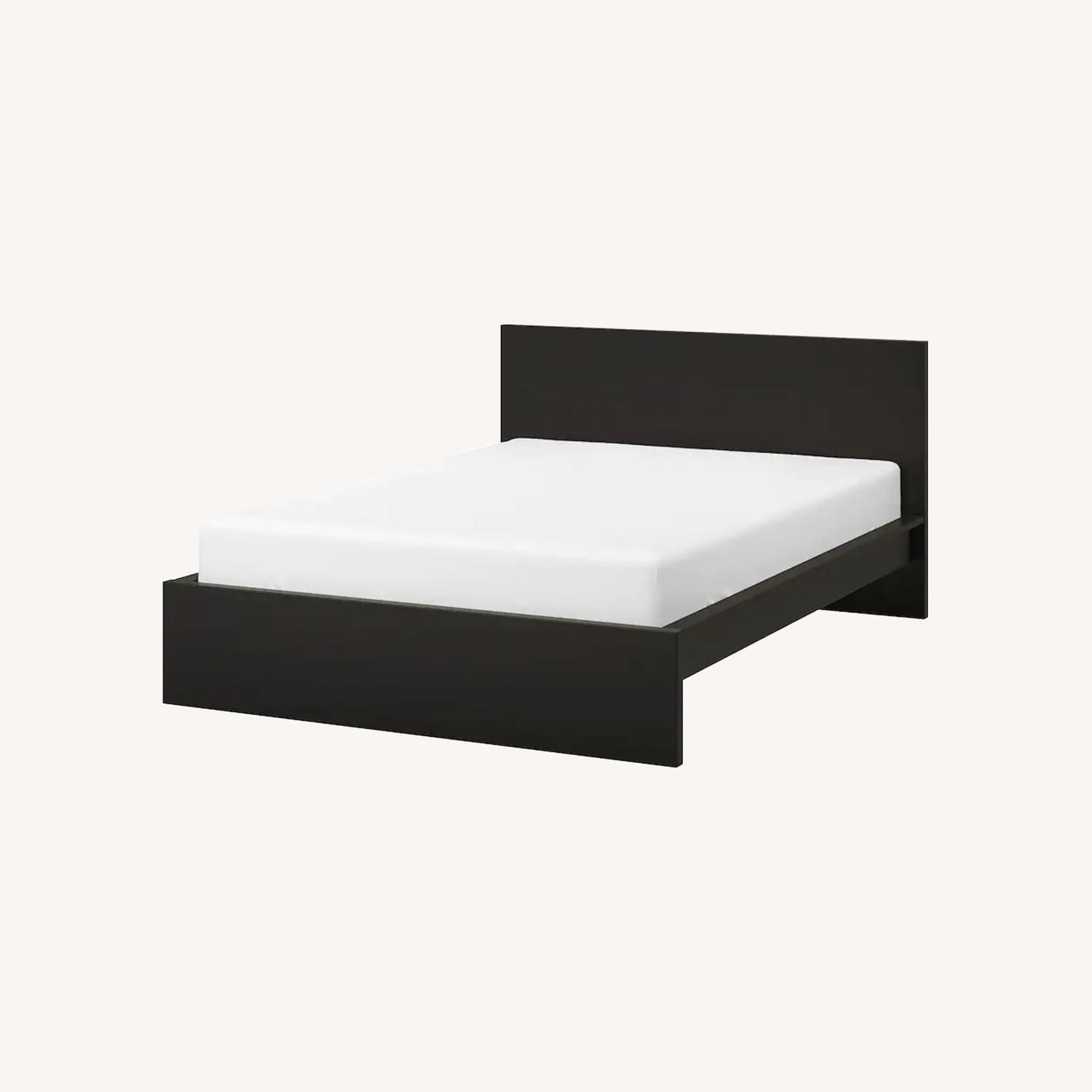 IKEA Full Size Black Bed Frame - image-0