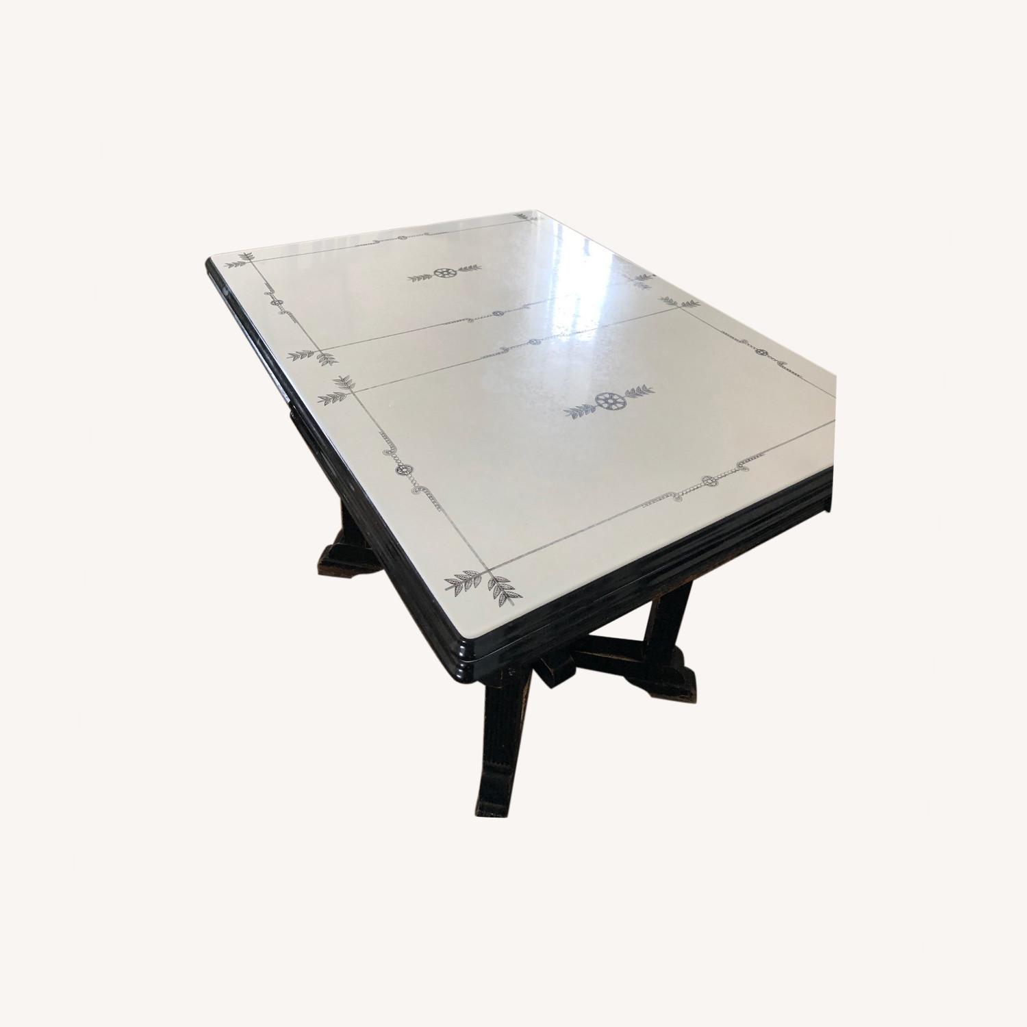 1920's Enamel Top Kitchen Table - image-0