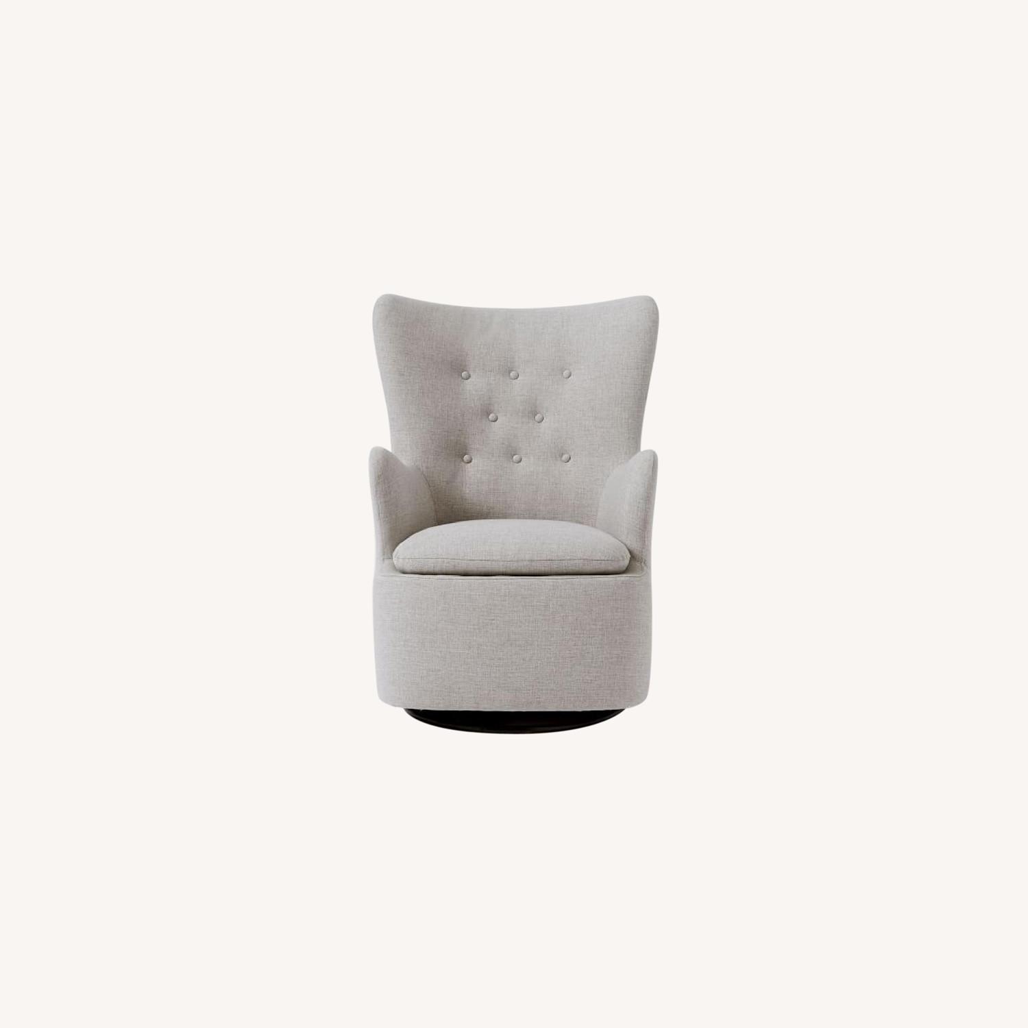 West Elm Wingback Glider Chair AptDeco
