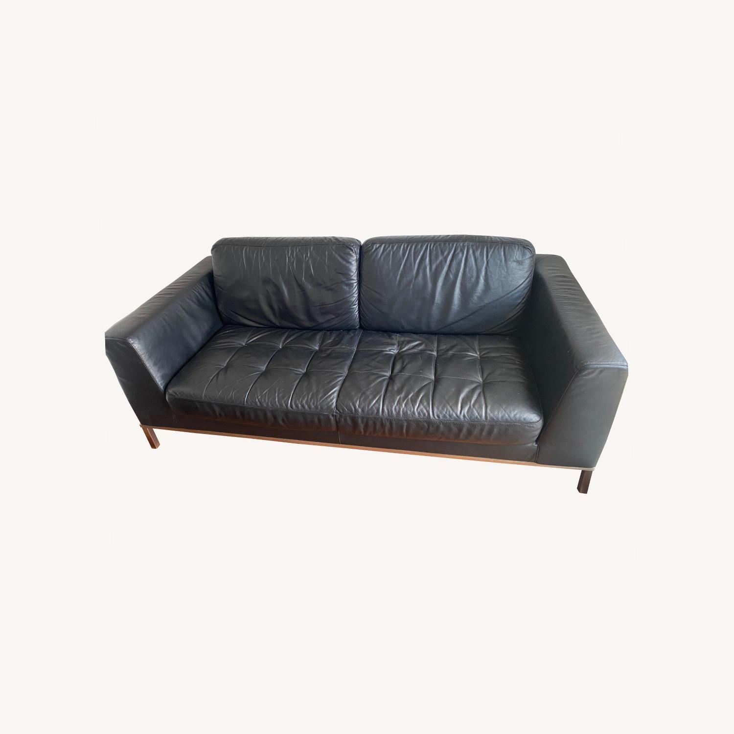 Natuzzi Italsofa Quality Italian Leather Couch AptDeco