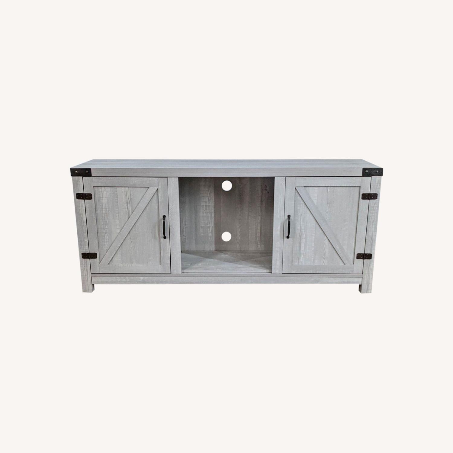 Walker Edison Barn Door TV Stand AptDeco