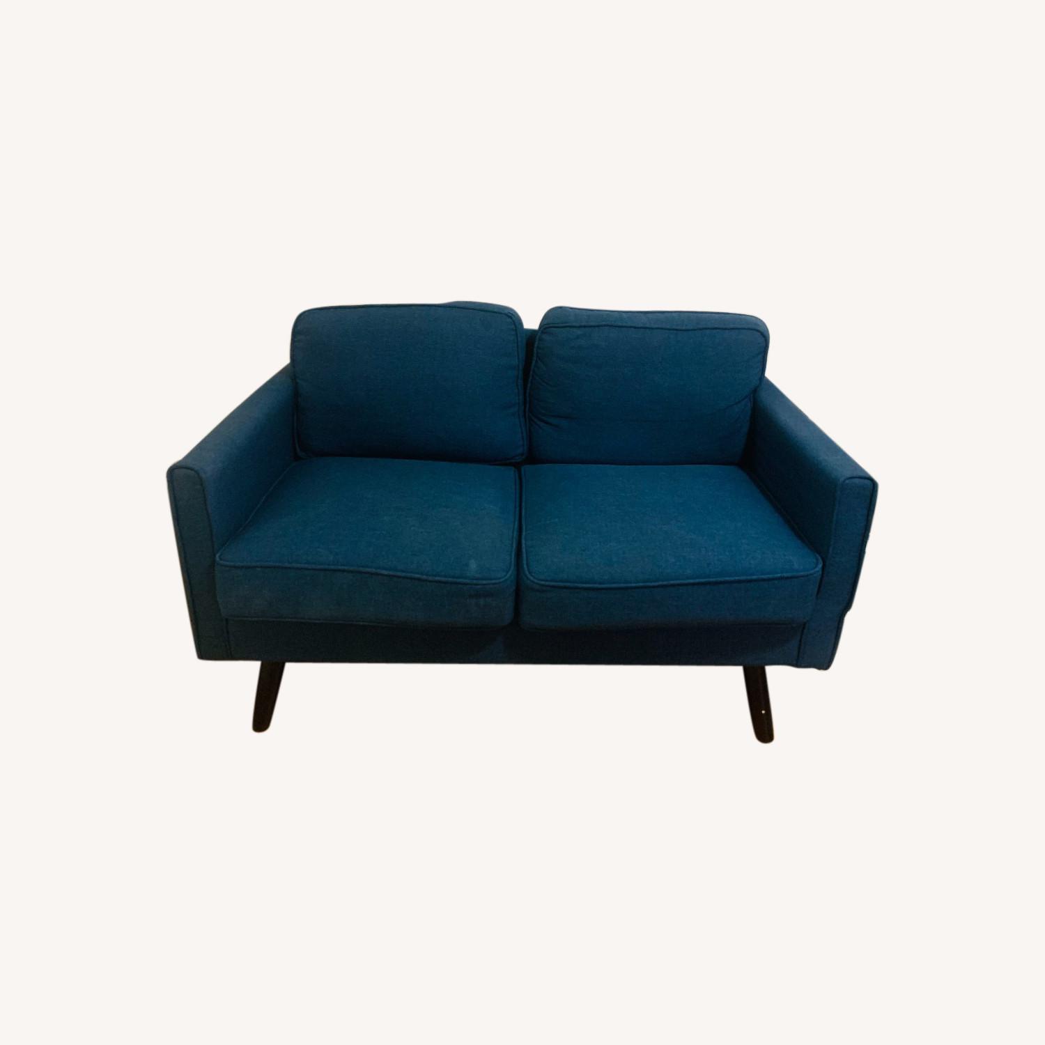 Walmart Blue Loveseat AptDeco