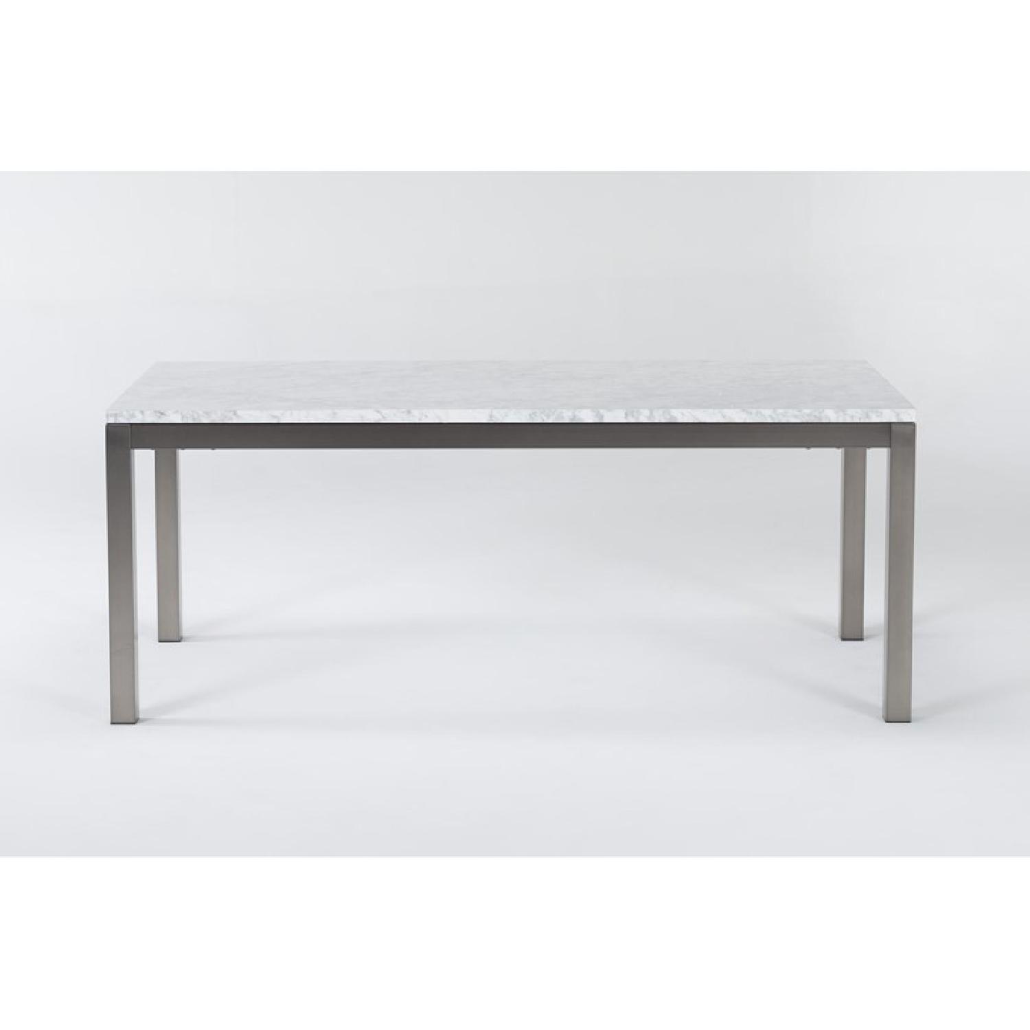 Marble Top Rectangle Dining Table AptDeco