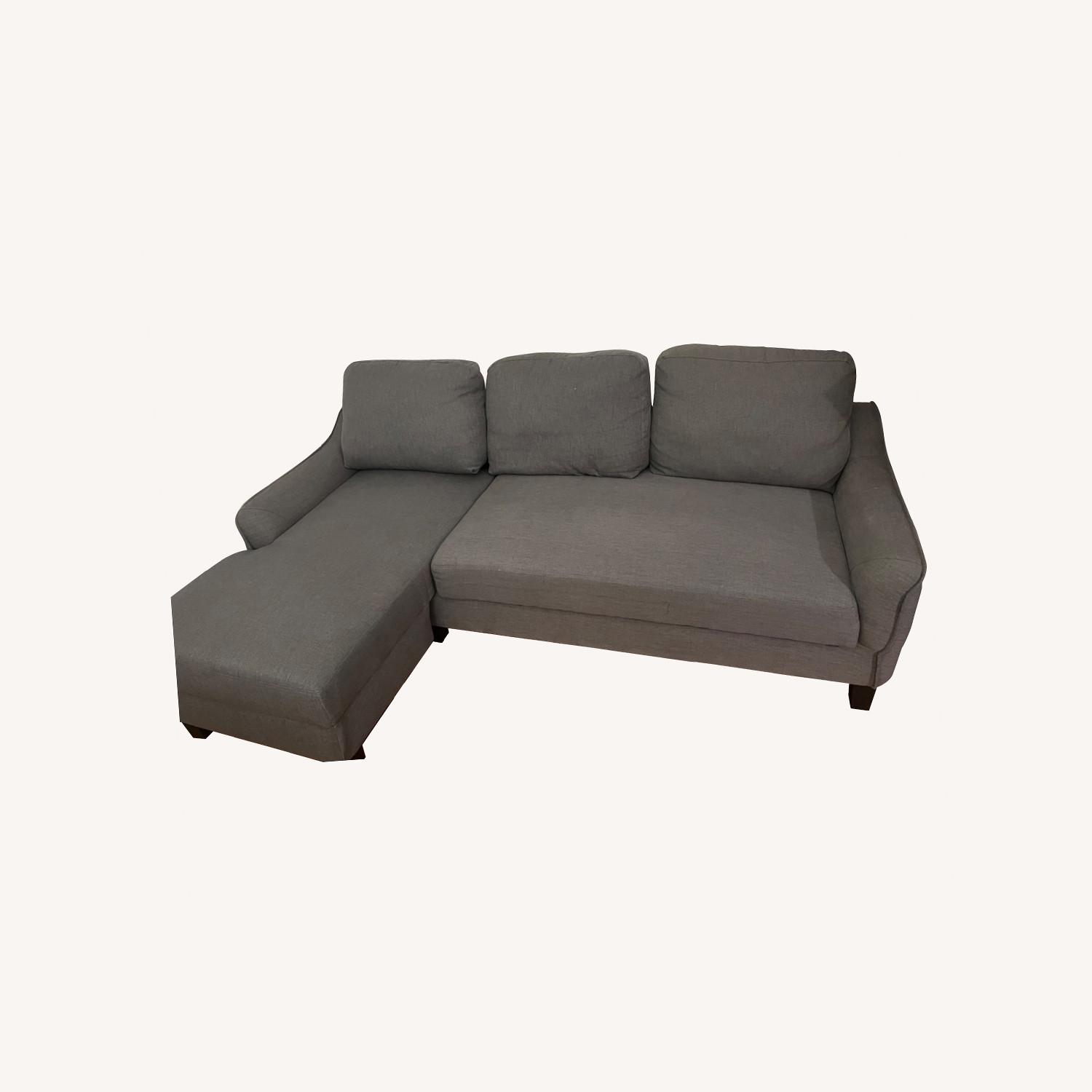 Raymour & Flanigan 2pc. Sectional Sleeper Sofa AptDeco