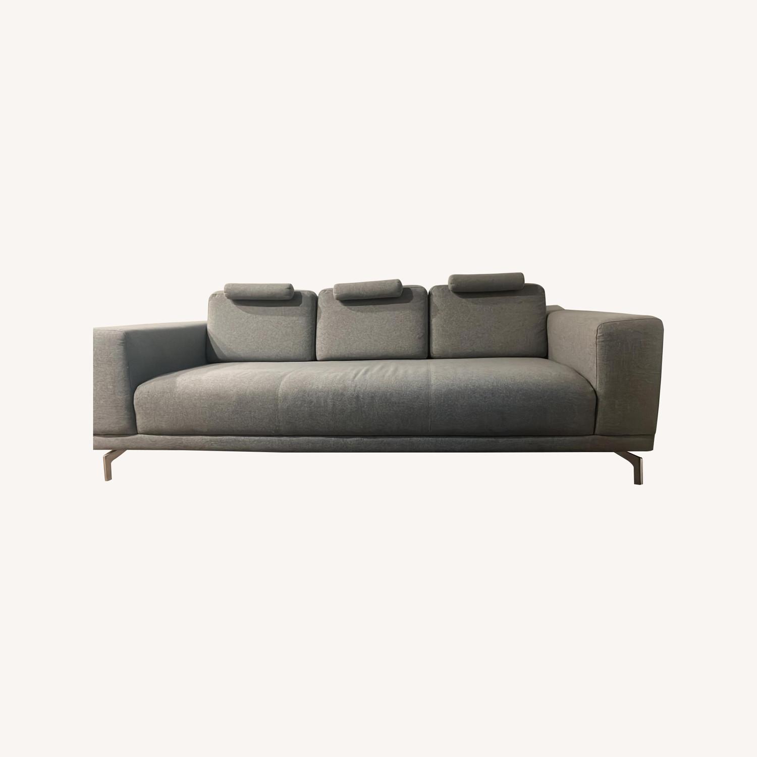 Wayfair Large Grey Sofa AptDeco