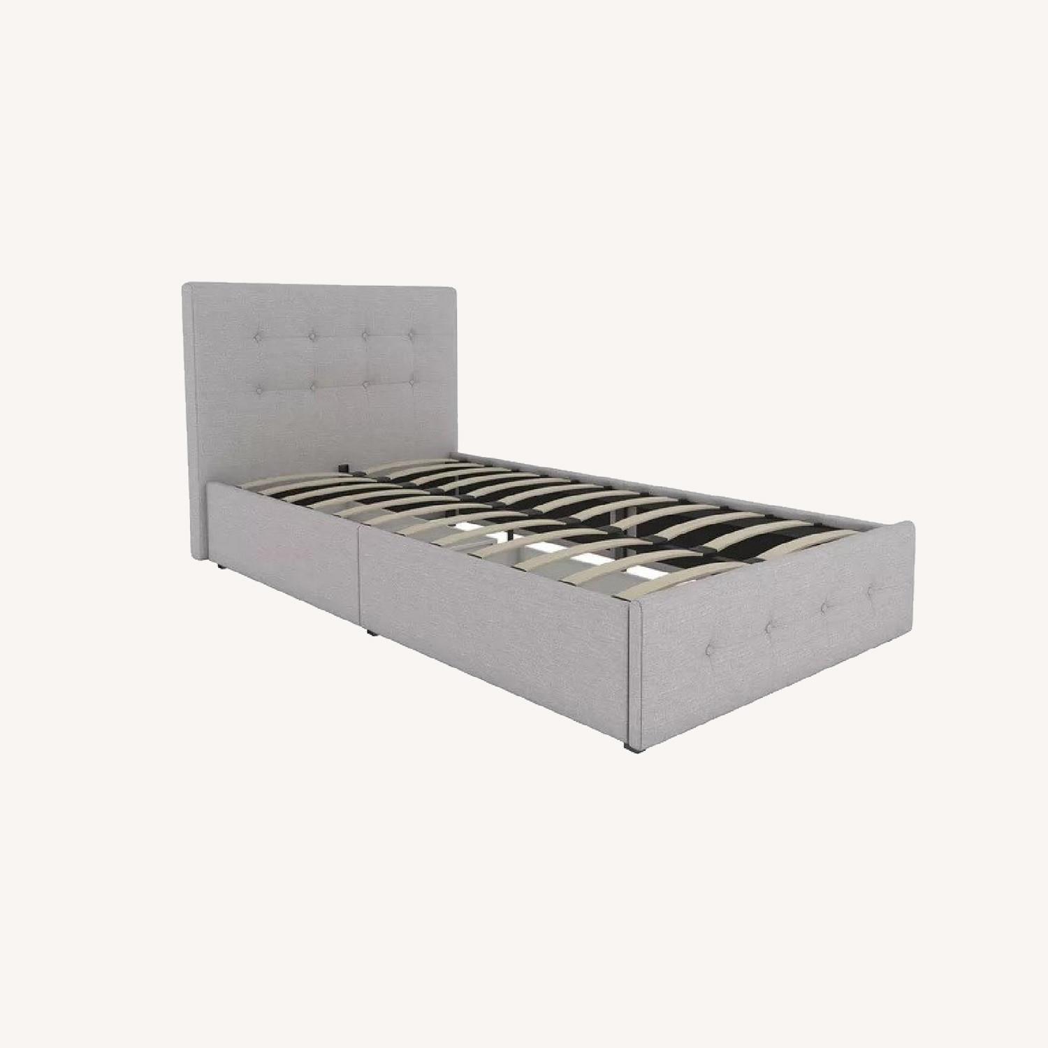 AllModern Grey Twin Storage Bed AptDeco