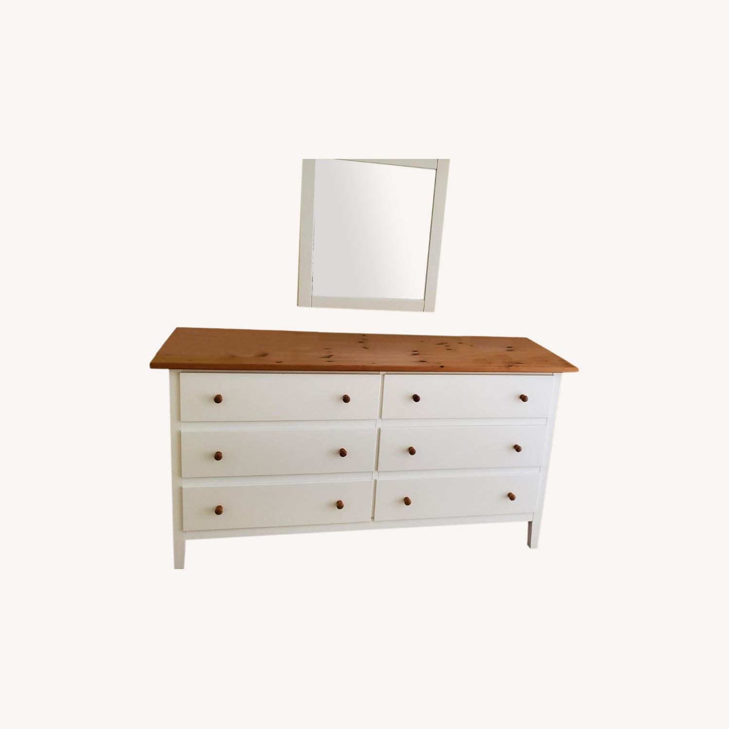 IKEA Cottage Style Dresser with Mirror AptDeco