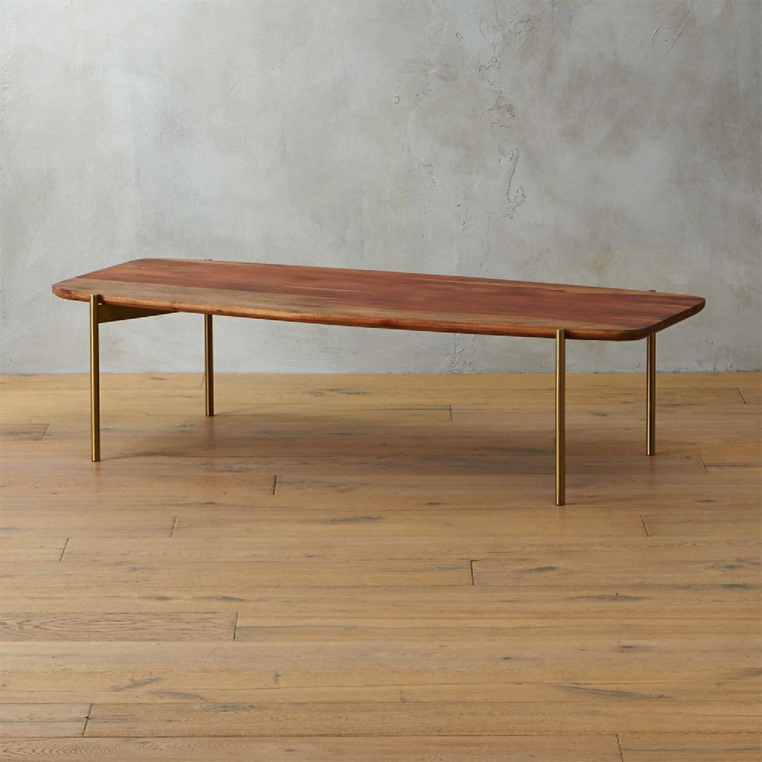 CB2 Wooden Coffee Table AptDeco