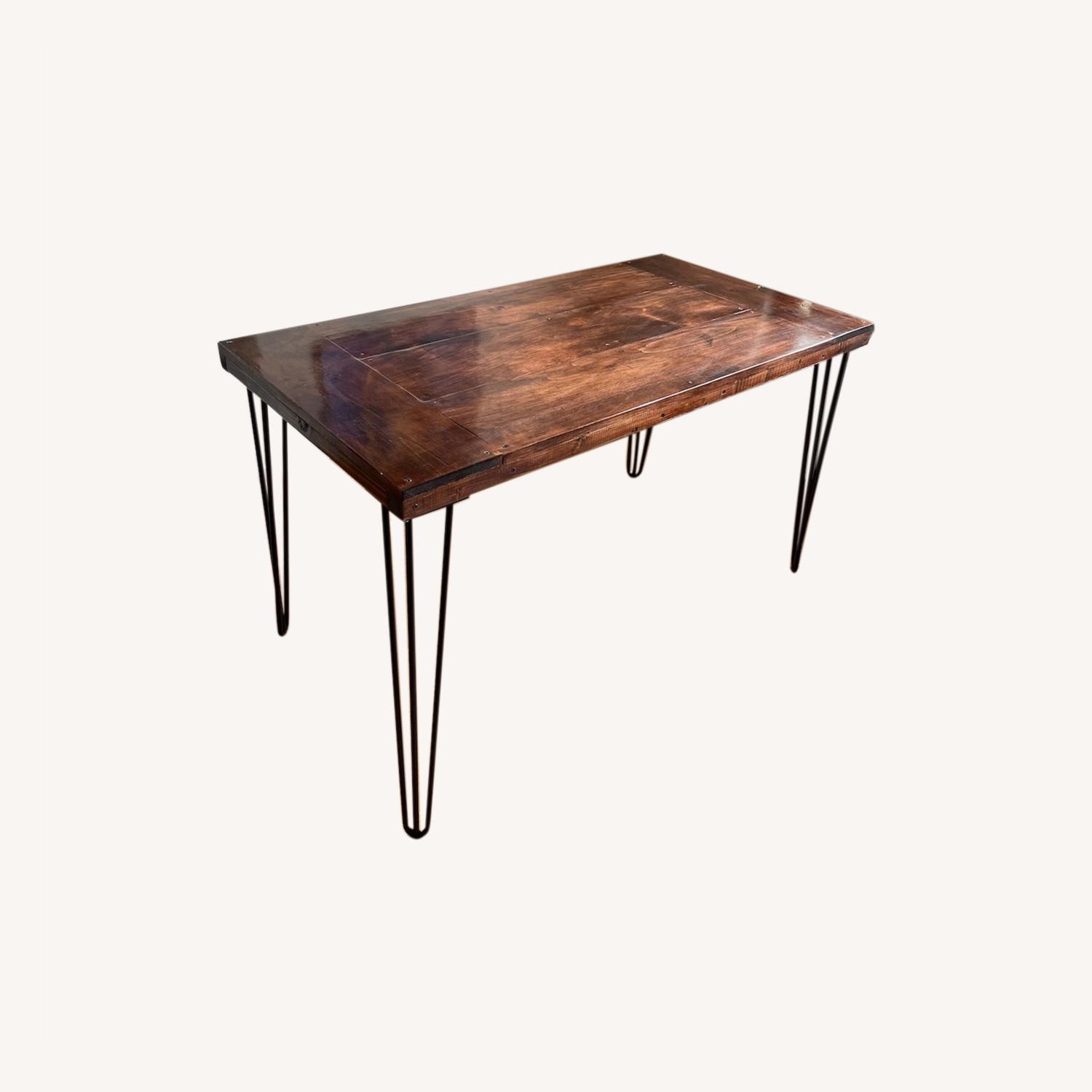 Handmade Dining Table -Red Oak -Mid Century Modern - image-4