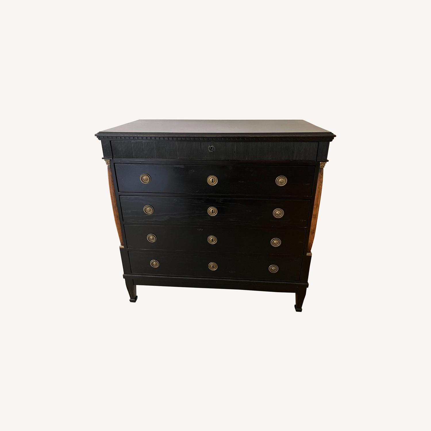 Modern History Ebony Chest AptDeco