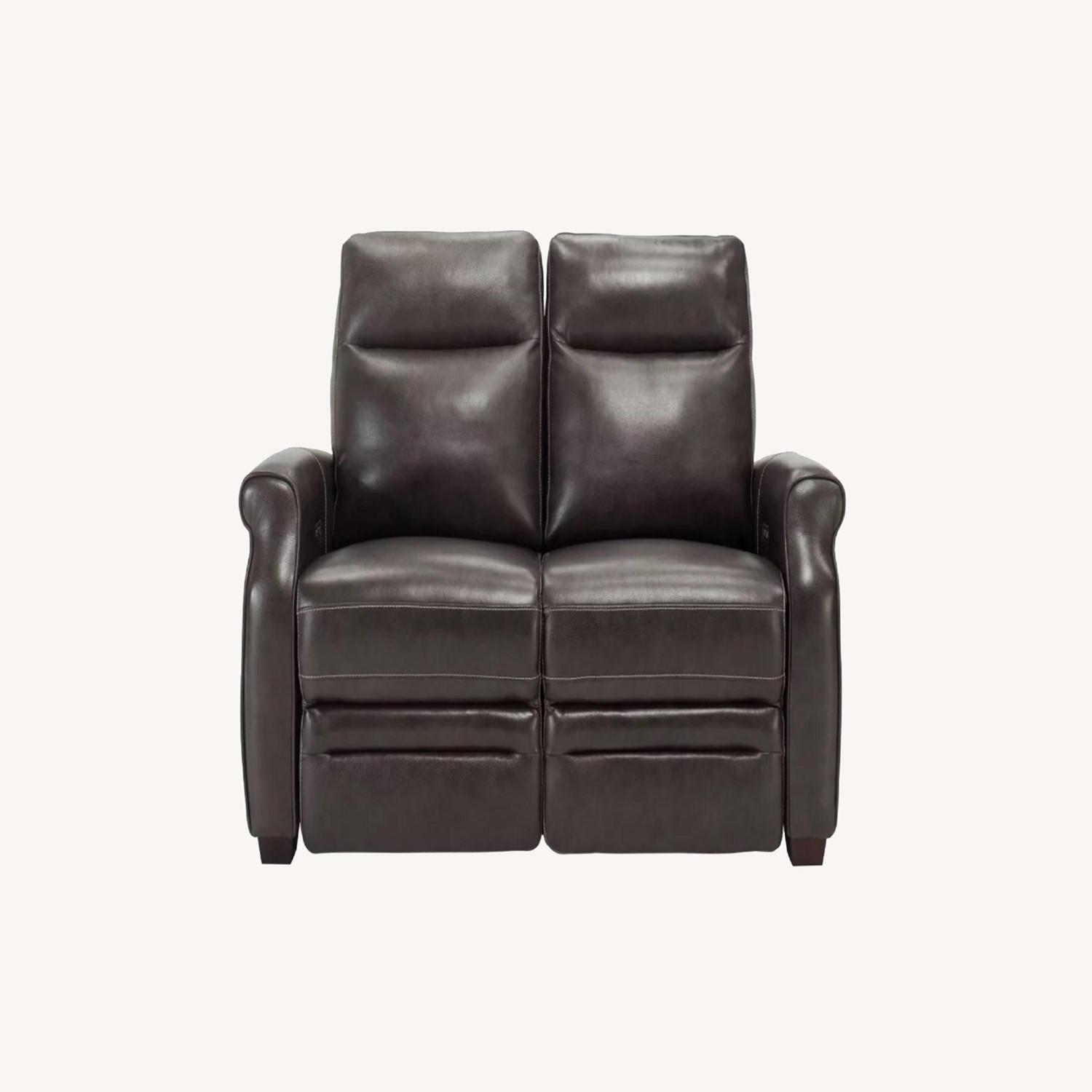Raymour & Flanagan Power Loveseat Leather Recliner AptDeco