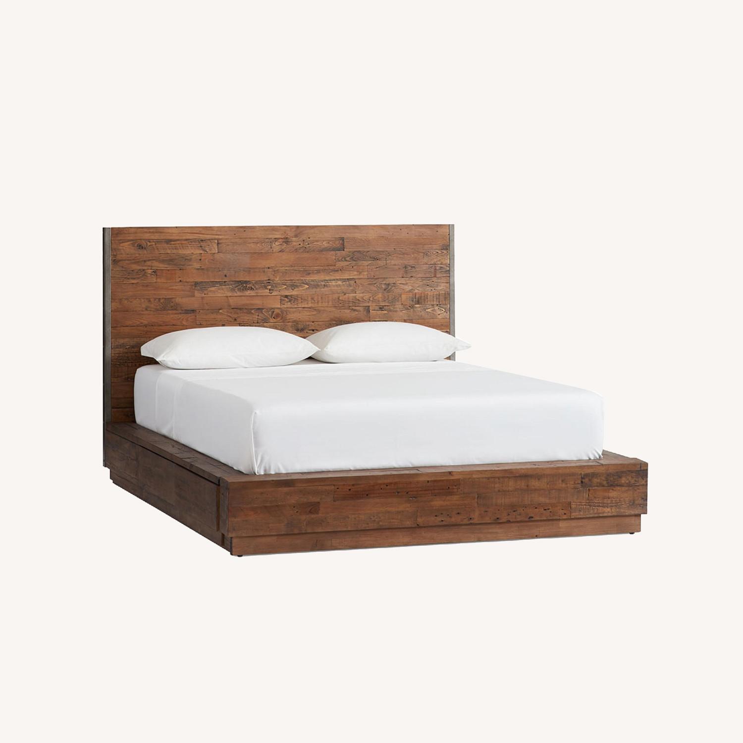 Pottery Barn Reclaimed Wood Queen Bed AptDeco