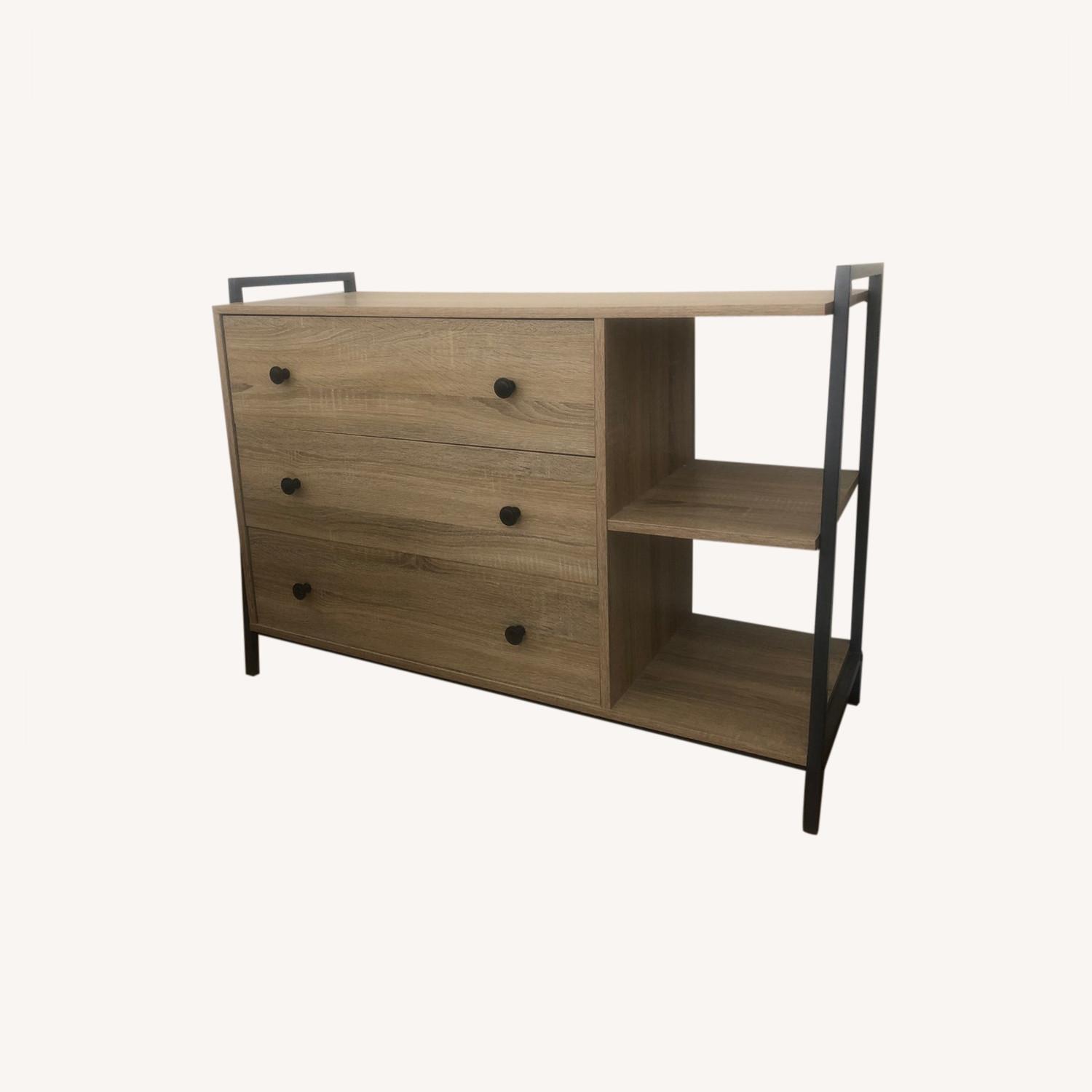 Wayfair Mid Century Modern Dresser with Side Cubbies - image-0