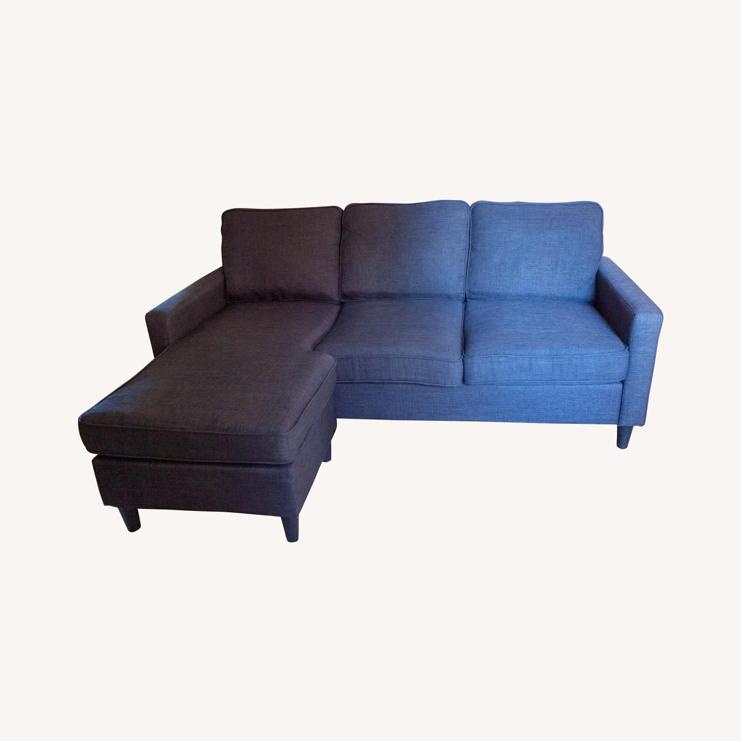 Bob's Charcoal Queen Sleeper Sofa with Chaise AptDeco