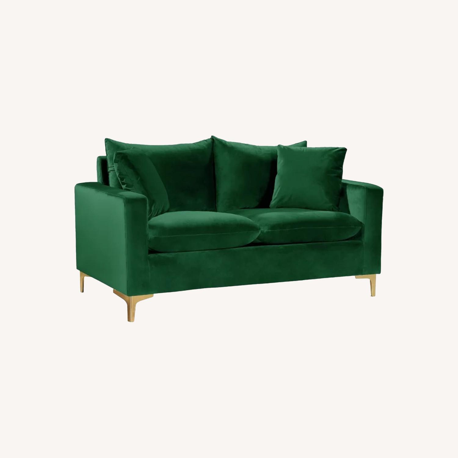 Wayfair Velvet Loveseat AptDeco