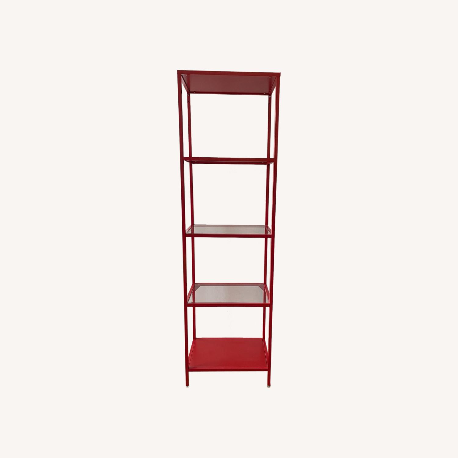 IKEA VITTSJ Unique Red Shelves - image-0