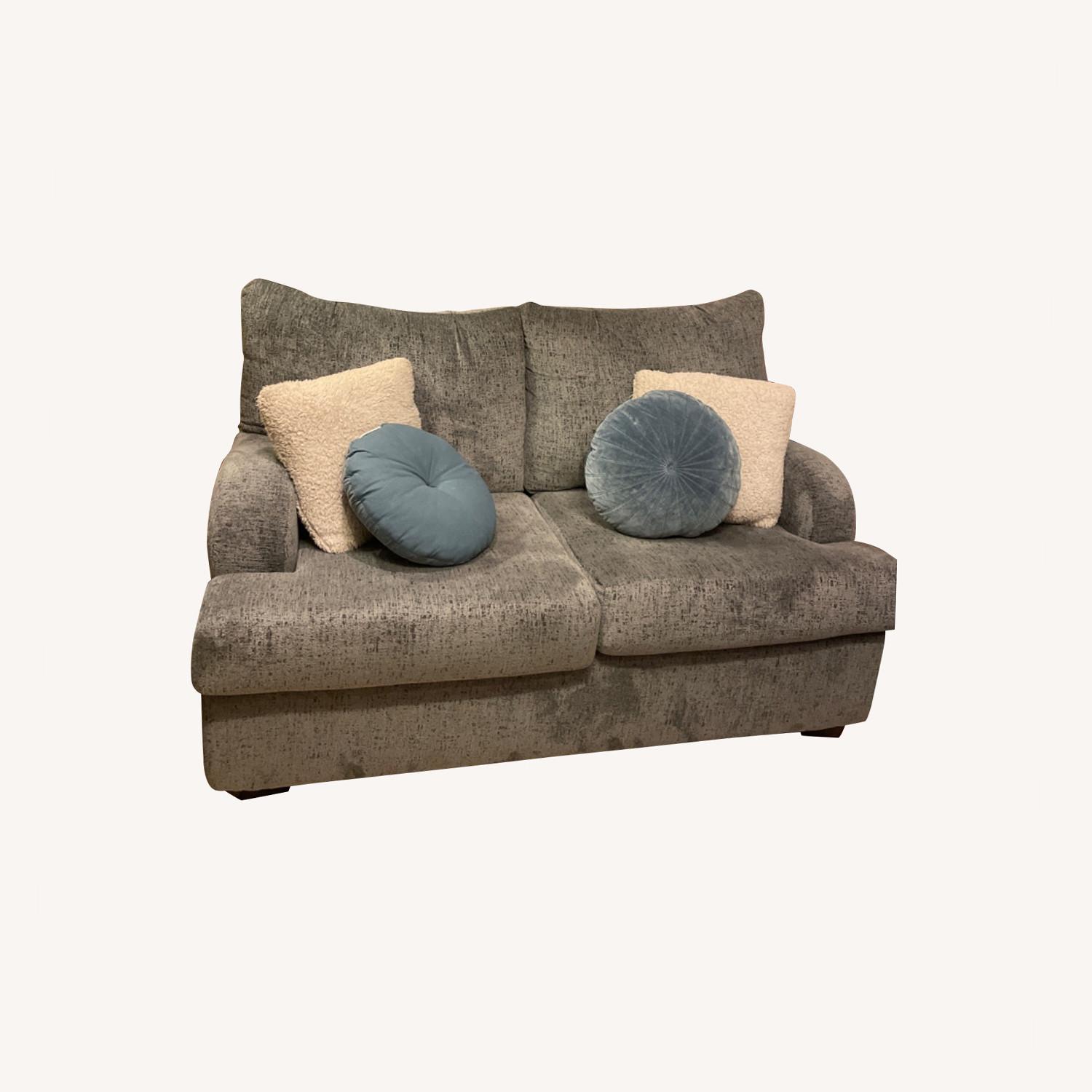 Bob's Discount Furniture Dark Grey Loveseat AptDeco