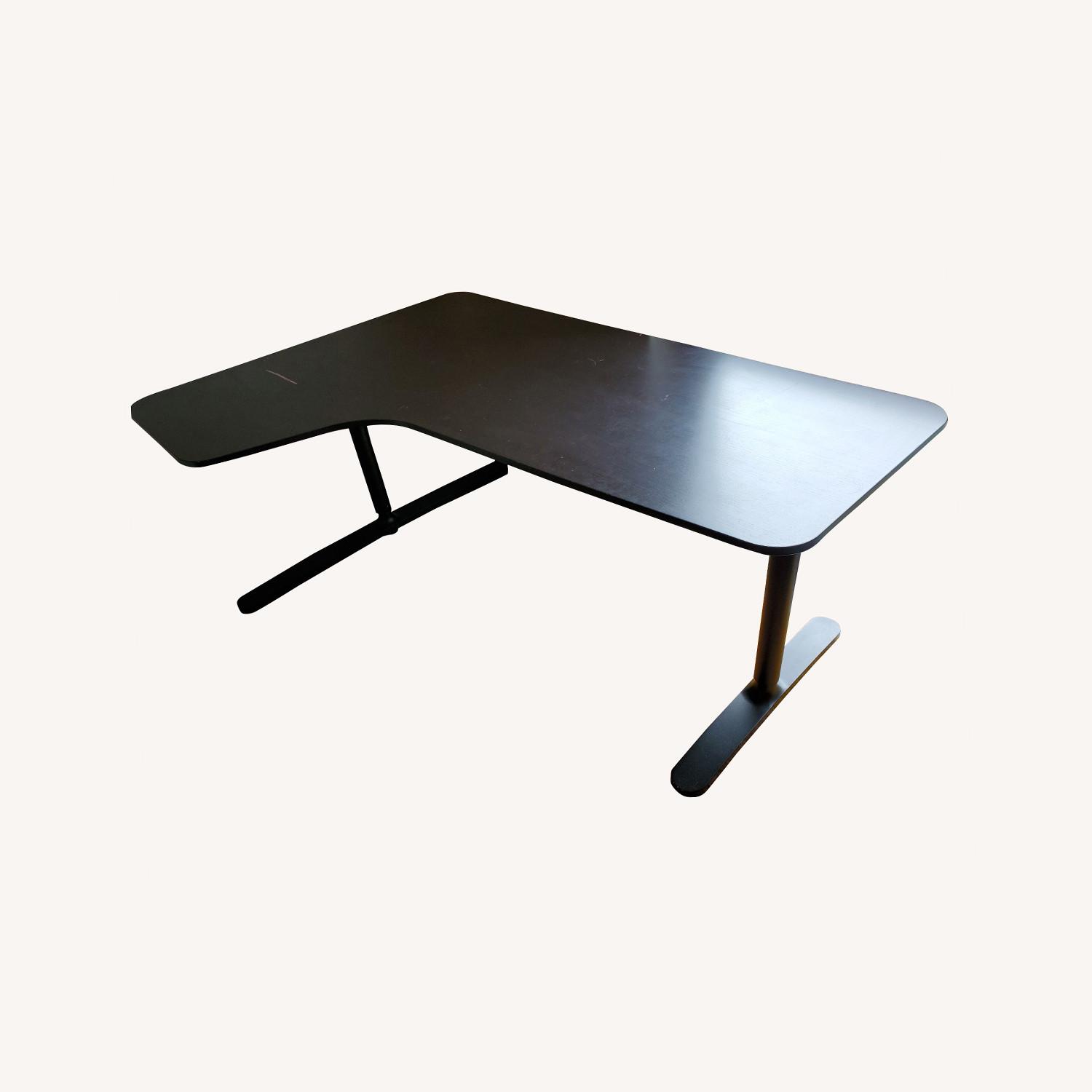 IKEA Bekant Black Corner Left Desk Adjustable AptDeco