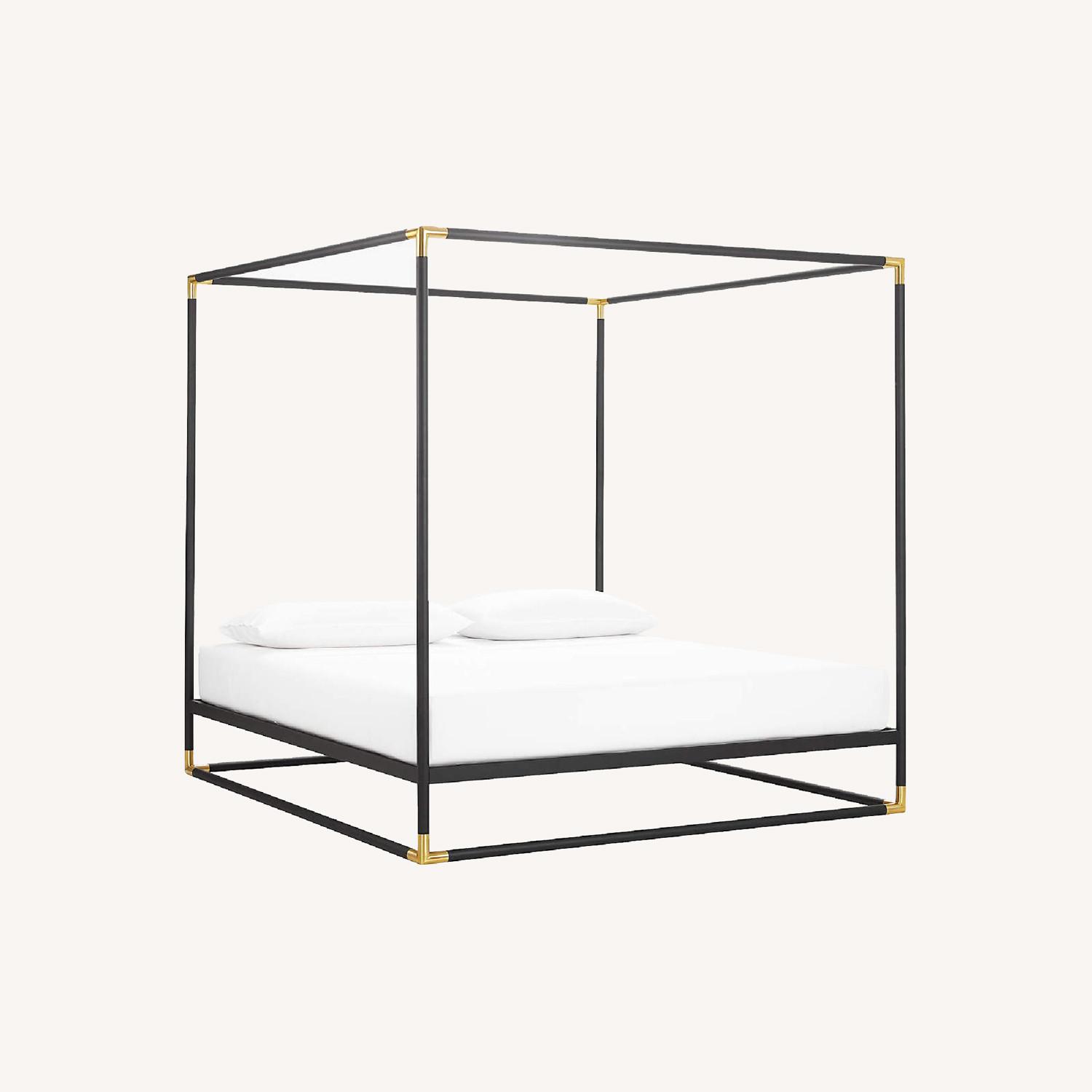 CB2 Frame Canopy Bed King AptDeco