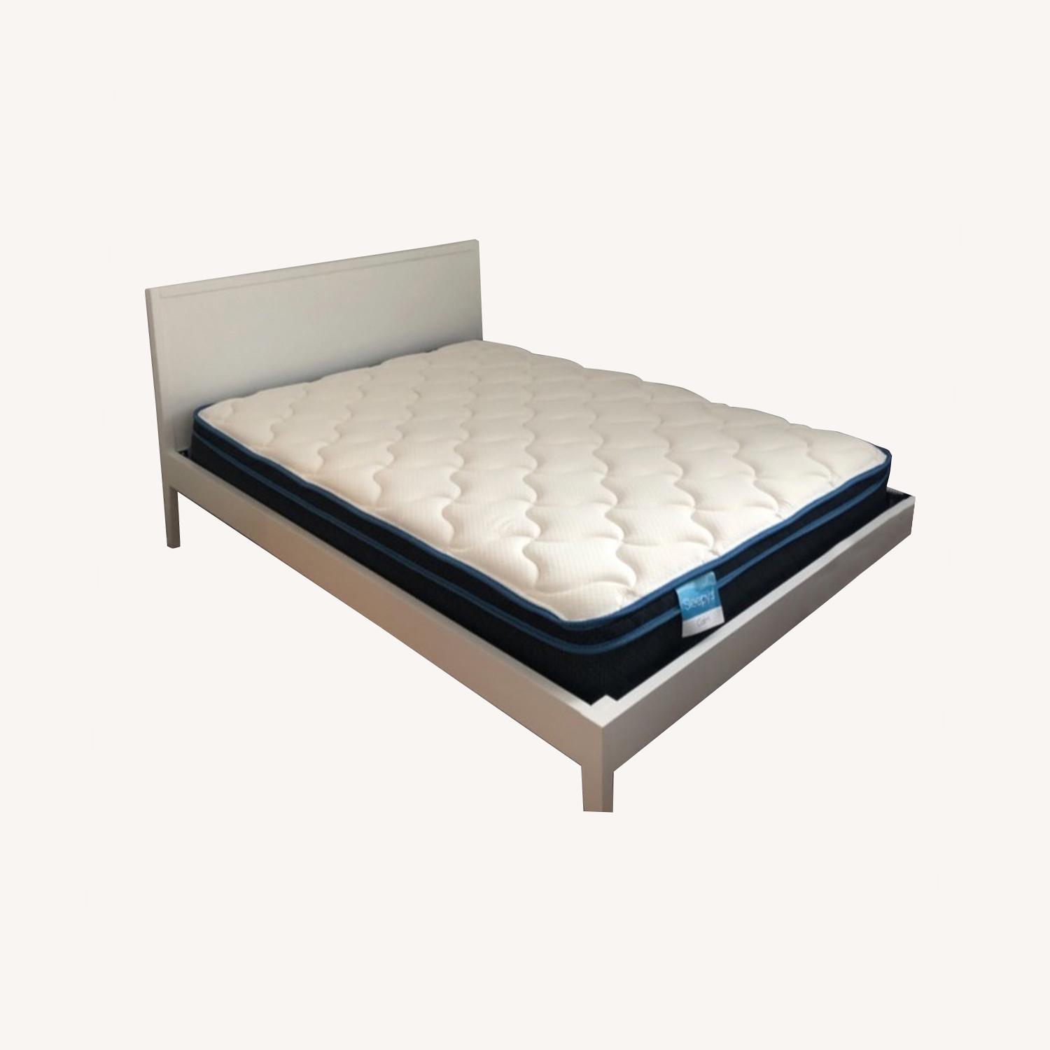 Crate & Barrel White Full Bed AptDeco