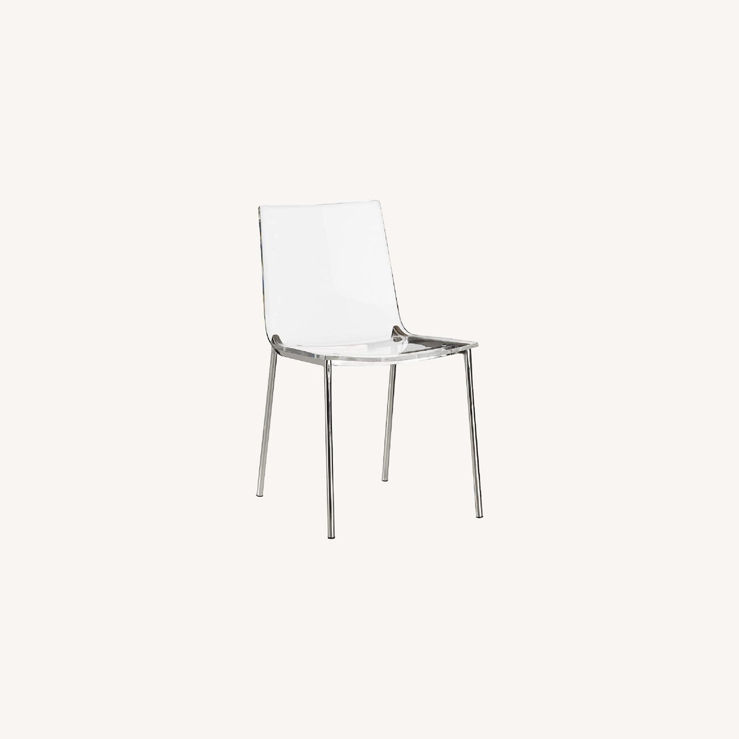 CB2 Acrylic Clear Chair - image-0