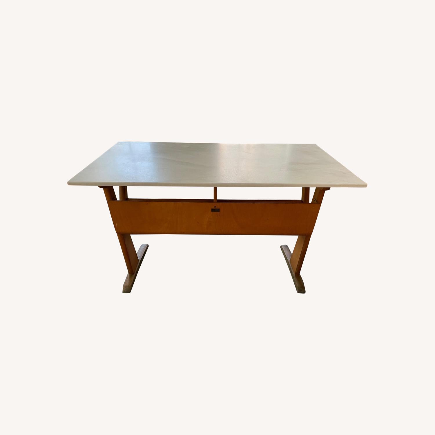 1960s 2225 Duingen German 2person School Desk - image-0