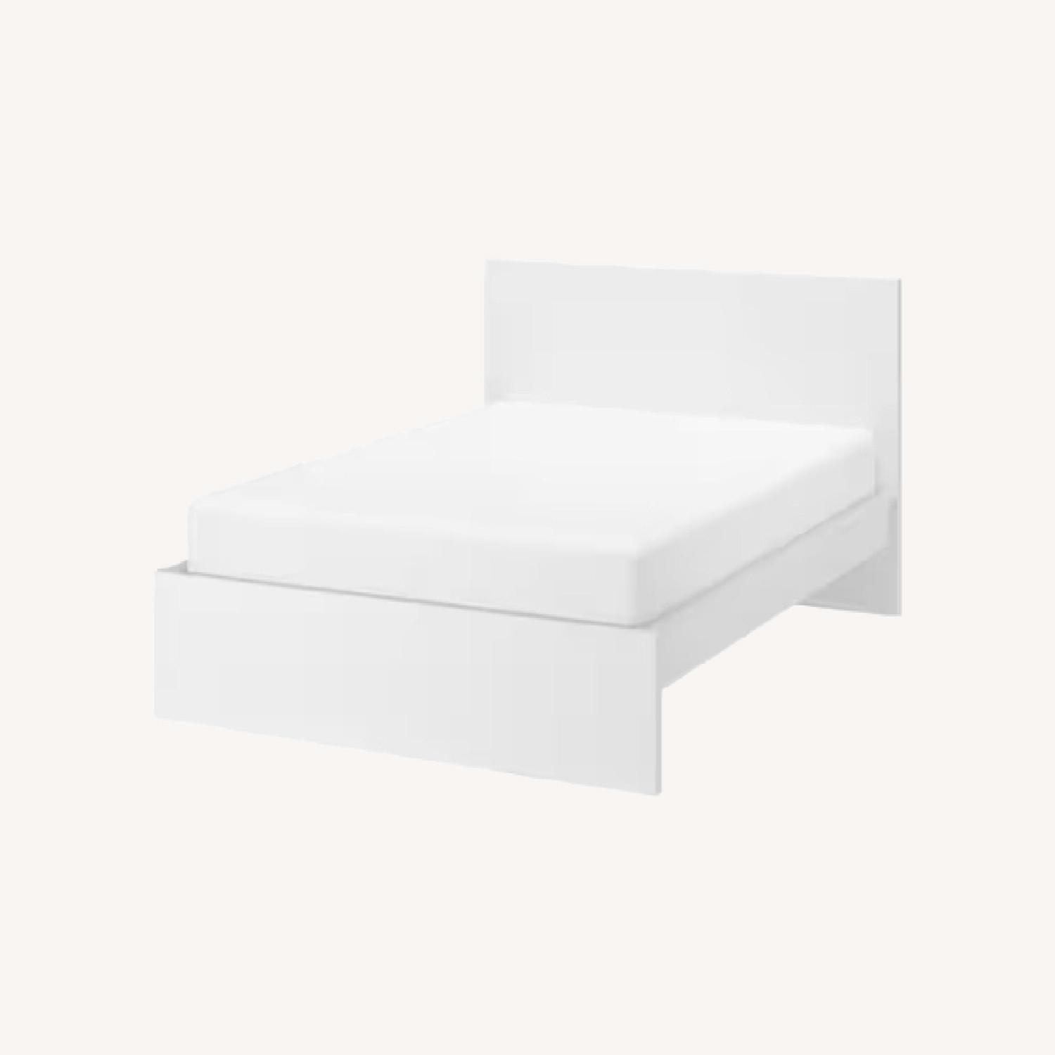IKEA Queen MALM Bed (White) AptDeco