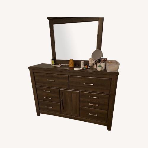 Used Brown Wooden Bedroom Dresser for sale on AptDeco