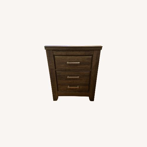 Used Two Brown Wooden Night Tables for sale on AptDeco