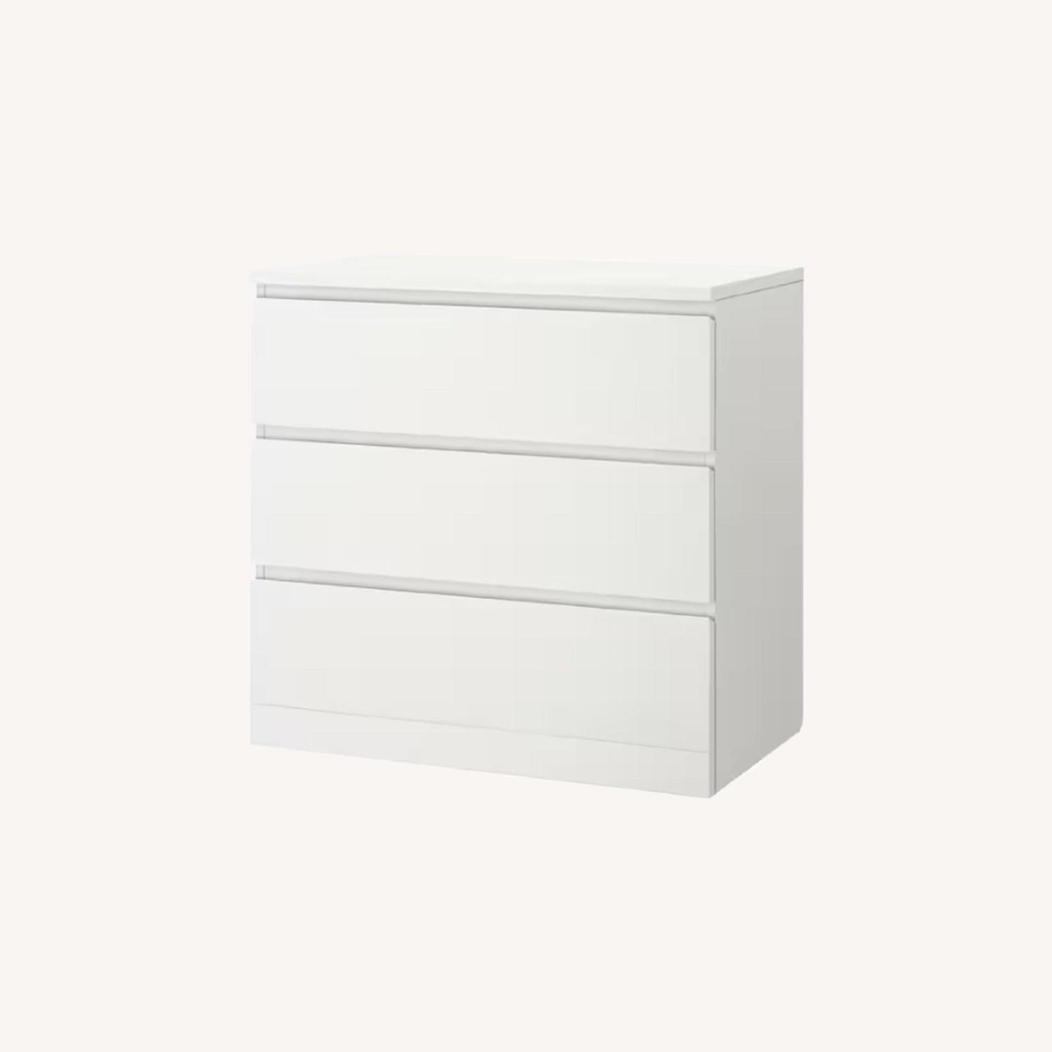 IKEA Malm 3Drawer White Chest AptDeco