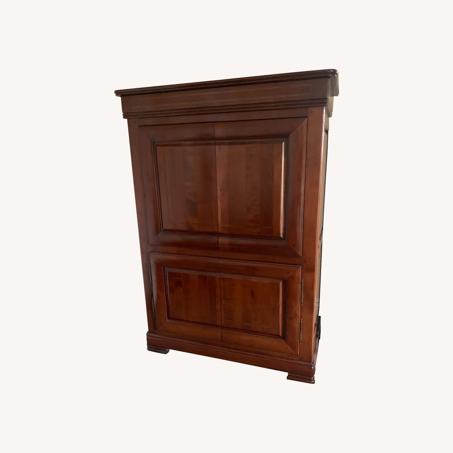 Solid Wood Media Console - image-0