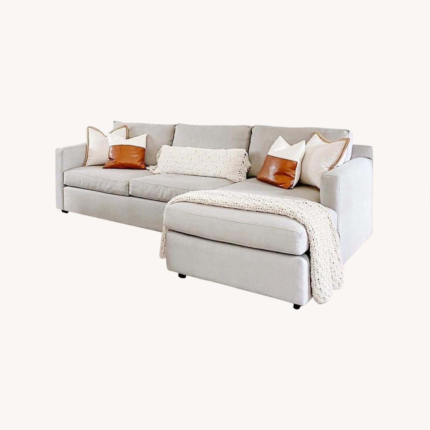 Crate & Barrel Chaise Sofa AptDeco