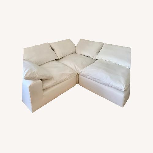 Used Cloud Couch: White 3-Piece Sectional for sale on AptDeco