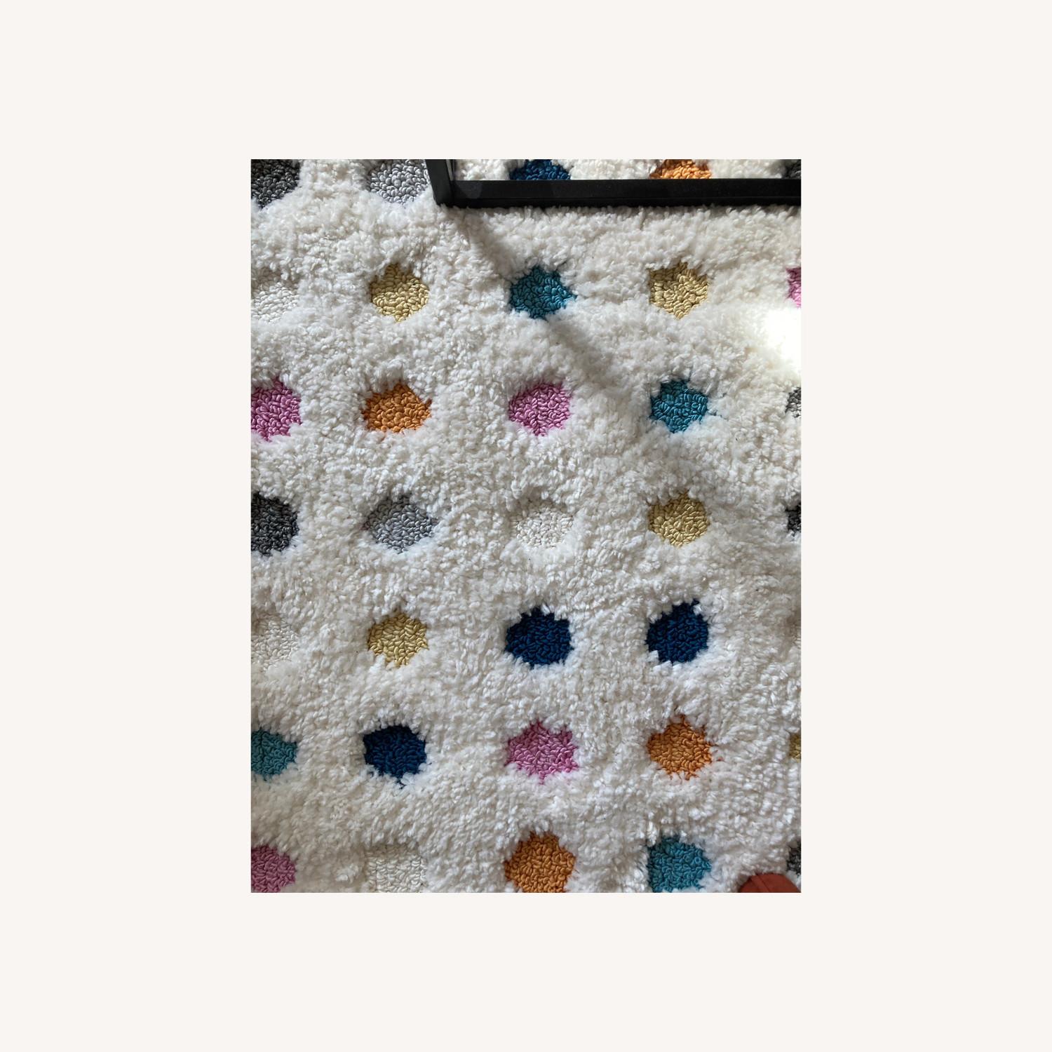 Fluffy Polka Dot Area Rug - image-0