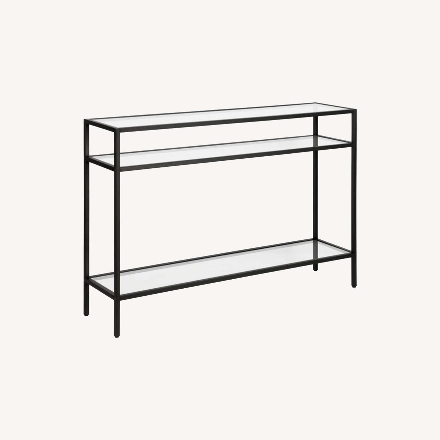 Wayfair Glass and Metal Console Table AptDeco