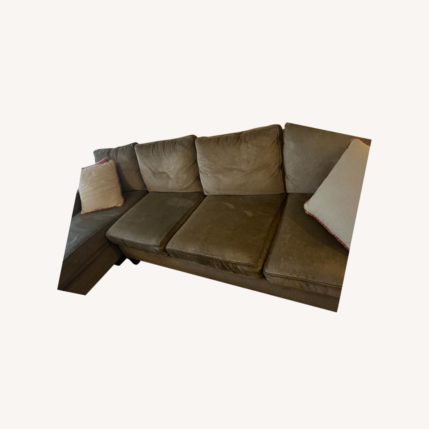 Mitchell Gold + Bob Williams Green Sectional - image-0