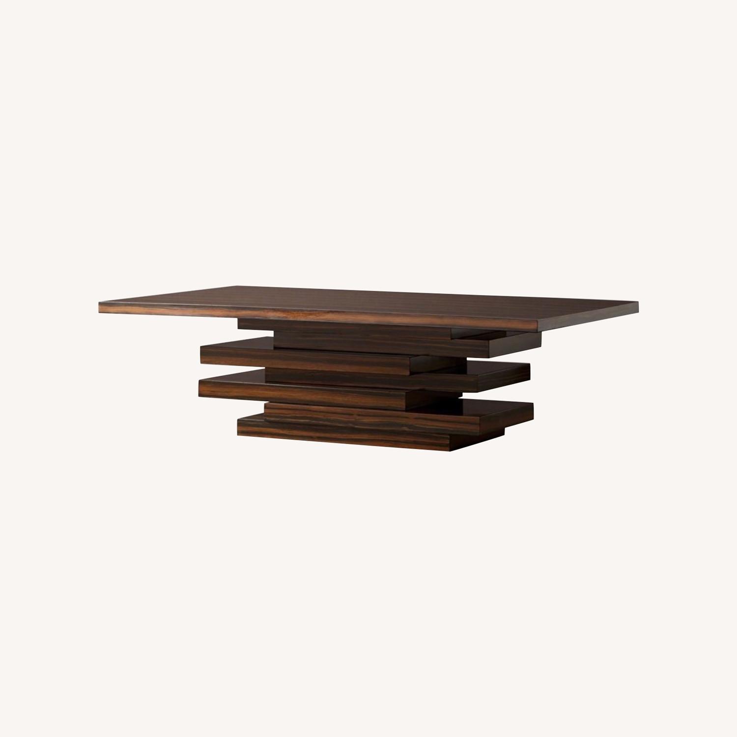 CB2 Stack HiGloss Wood Coffee Table AptDeco
