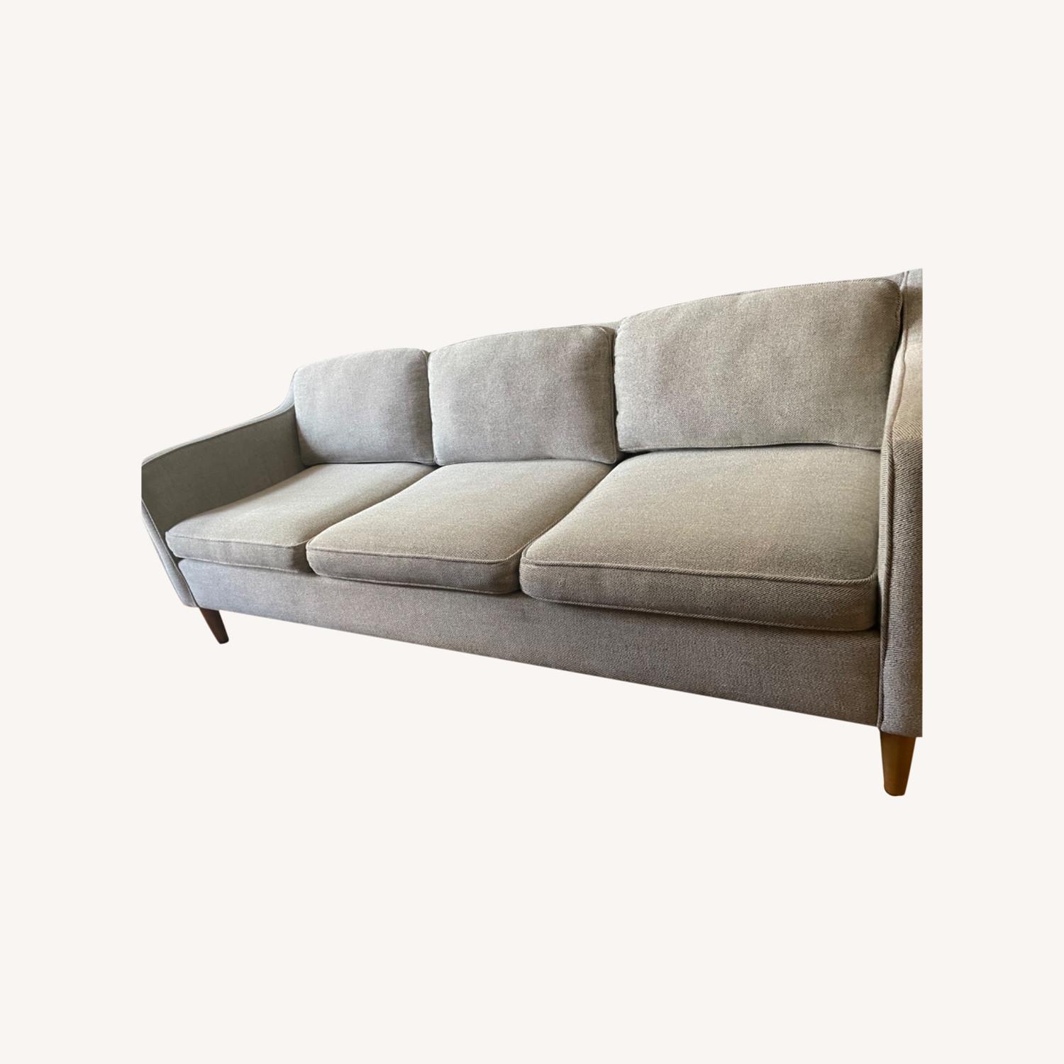 West Elm Grey Twill Hamilton Sofa AptDeco